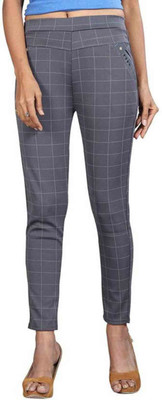 NEHA FASHION Grey Jegging(Checkered)