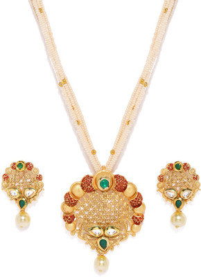 Sukkhi Alloy Gold-plated Gold Jewellery Set(Pack of 1)
