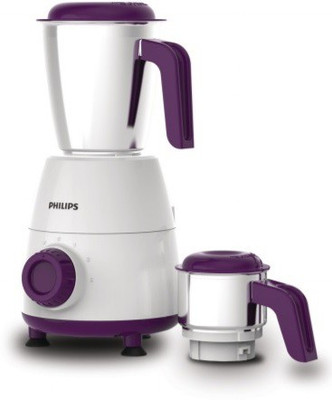 Philips HL7506/00 500 Mixer Grinder(White and Purple, 1 Jar)