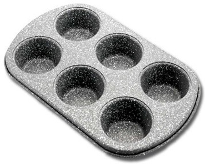 Femora Baking Cupcake Muffin Tray Aluminium Cupcake/Muffin Mould 6(Pack of 1)