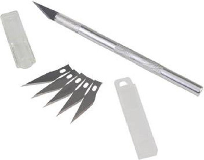 Tech-X New Metal Grip Hand-held Paper Cutter(Set Of 1, Silver)