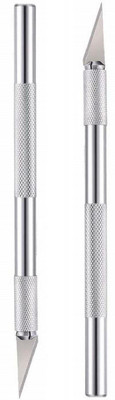 Fedus new Metal Grip Hand-held Paper Cutter(Set Of 2, Silver)