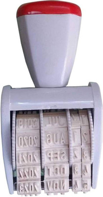 Samrat DATER STAMP HANDLE RUBBER STAMP(SMALL, BLUE, BLACK, RED)