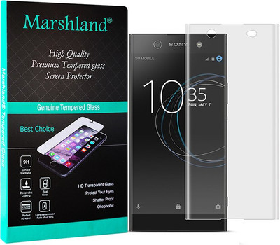Marshland Edge To Edge Tempered Glass for Sony Xperia XA1 Ultra Dual, 9H Hardness 3D Curved, Full Screen Coverage Air Bubble Proof, Scratch Resistant, Transparent(Pack of 1)