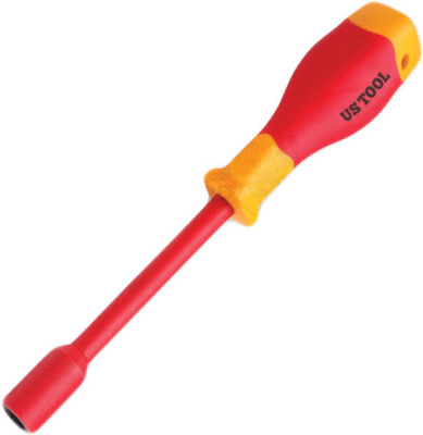 US TOOL UST-1200-M13, VDE 1000V Insulated Nut Driver (M13x125)| Standard Screwdriver(Pack of 1)