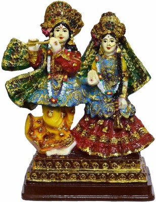 Bansiwal Radha Krishna Gift Statue Idol Showpiece Sculpture Murti Decorative Showpiece  -  16 cm(Polyresin, Multicolor)