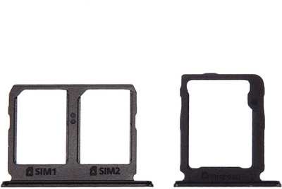 Spares4ever Sim Card Tray(Compatible With Outer Sim card Tray Holder for Samsung Galaxy C9 Pro Black)