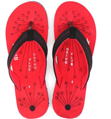 Svaar Women Slippers(Red , 5)