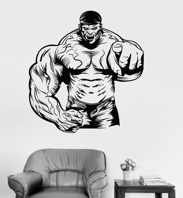 marvellous 65 cm m_showingbodyfinger Self Adhesive Sticker(Pack of 1)