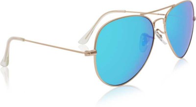 GB Fashion Sunglasses Aviator Sunglasses(For Men & Women, Blue, Clear)