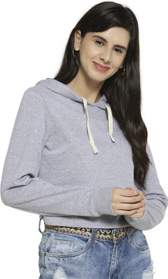 CAMPUS SUTRA Full Sleeve Solid Women Sweatshirt