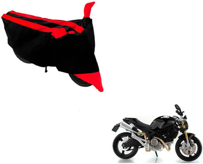 MOCKHE Two Wheeler Cover for Ducati(Monster 82, Black, Red)