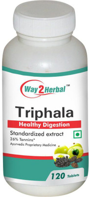 Way2Herbal Triphala 120(120 Tablets)