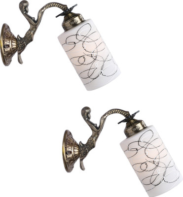 Somil Wallchiere Wall Lamp Without Bulb(Pack of 2)
