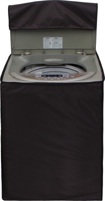 Glassiano Top Loading Washing Machine  Cover(Width: 60.96 cm, Brown)