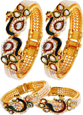 YouBella Alloy Bangle Set(Pack of 4)