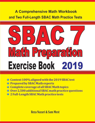 SBAC 7 Math Preparation Exercise Book(English, Paperback, Nazari Reza)