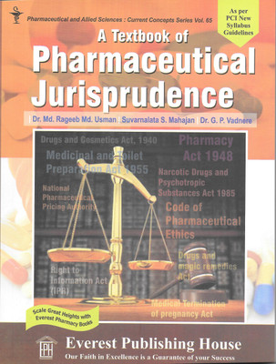 A Textbook Of Pharmaceutical Jurisprudence(As Per PCI New Syllabus Guidelines)(English, Paperback, Dr.Md.Rageeb, Suvranlata Mahajan, Dr.G.P.Vadnere)
