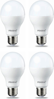 PRABHA 5 W Basic Round B22 LED Bulb(White, Pack of 4)