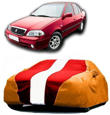 AASDEE Car Cover For Maruti Suzuki Esteem (With Mirror Pockets)(Red, Orange)