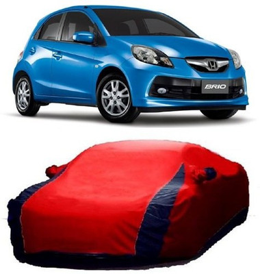 AAMANG Car Cover For Honda Brio (With Mirror Pockets)(Red)