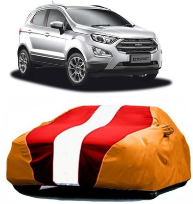 HDSERVICES Car Cover For Ford Ecosport (With Mirror Pockets)(Red, Orange)