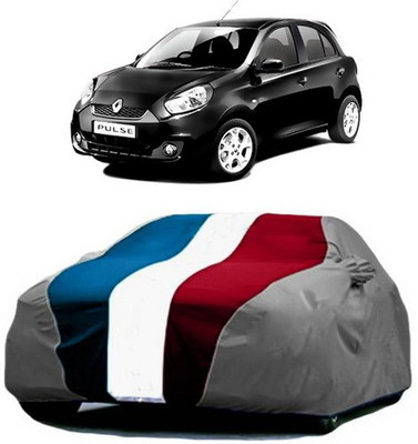 VIRMANG Car Cover For Renault Pulse (With Mirror Pockets)(Red, Blue, Grey)