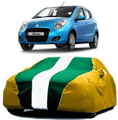 XGuard Car Cover For Maruti Suzuki A-Star (With Mirror Pockets)(Yellow, Green)