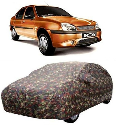 AAMANG Car Cover For Ford Ikon (With Mirror Pockets)(Multicolor)