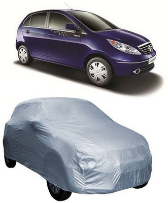 MSR STORE Car Cover For Tata Vista Tech (Without Mirror Pockets)(Silver)