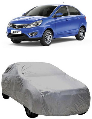 HDSERVICES Car Cover For Tata Zest (Without Mirror Pockets)(Grey)