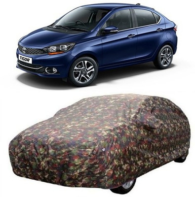 MSR STORE Car Cover For Tata Tigor (With Mirror Pockets)(Multicolor)