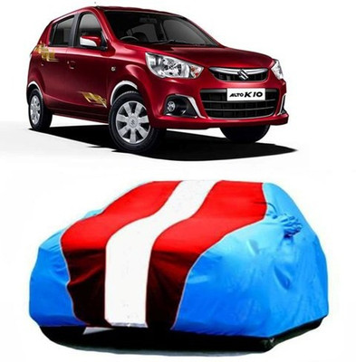 XGuard Car Cover For Maruti Suzuki Alto K10 (With Mirror Pockets)(Blue, Red)