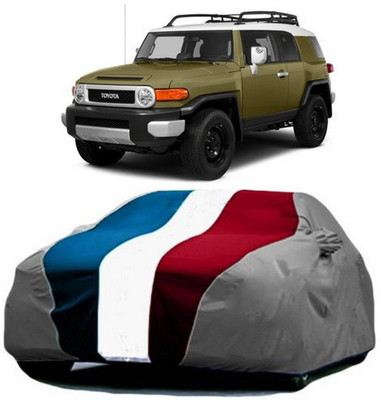 HDSERVICES Car Cover For Toyota Cruiser (With Mirror Pockets)(Red, Blue, Grey)