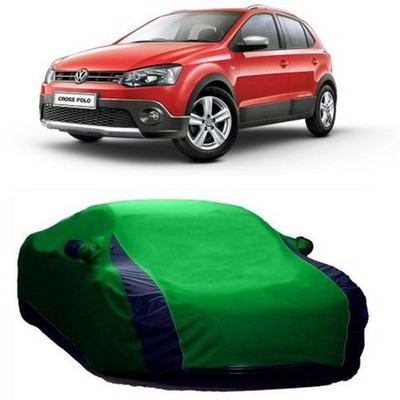 XGuard Car Cover For Volkswagen Polo Cross (With Mirror Pockets)(Green)