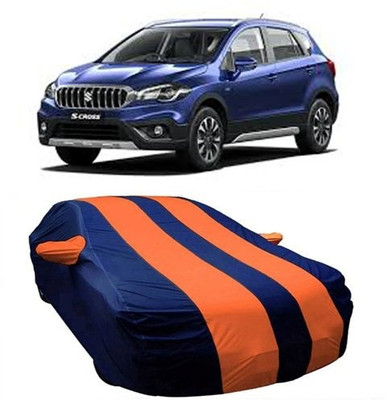 AASDEE Car Cover For Maruti Suzuki S-Cross (With Mirror Pockets)(Orange)