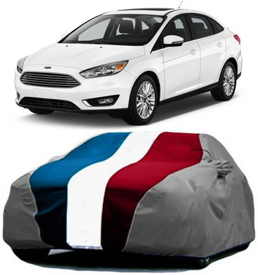 VIRMANG Car Cover For Ford Focus (With Mirror Pockets)(Red, Blue, Grey)