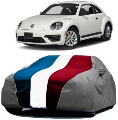 HDSERVICES Car Cover For Volkswagen Beetle (With Mirror Pockets)(Red, Blue, Grey)