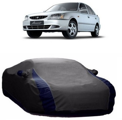 MSR STORE Car Cover For Hyundai Accent Viva (With Mirror Pockets)(Grey)