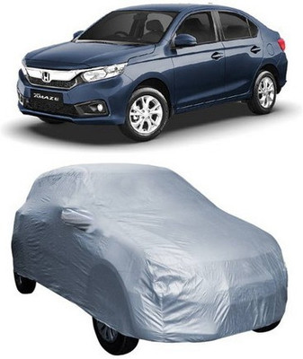 MSR STORE Car Cover For Honda Amaze (With Mirror Pockets)(Silver)