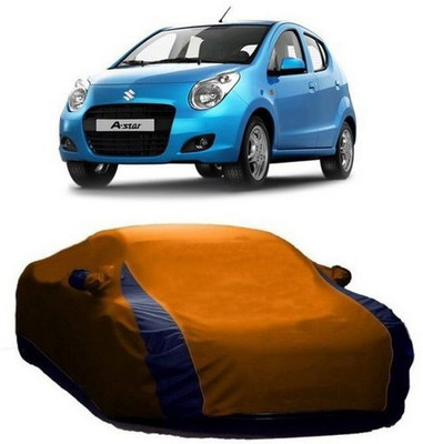 MSR STORE Car Cover For Maruti Suzuki A-Star (With Mirror Pockets)(Orange)