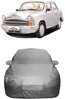 TheProtect Car Cover For HM Ambassador MPFi (With Mirror Pockets)(Grey)