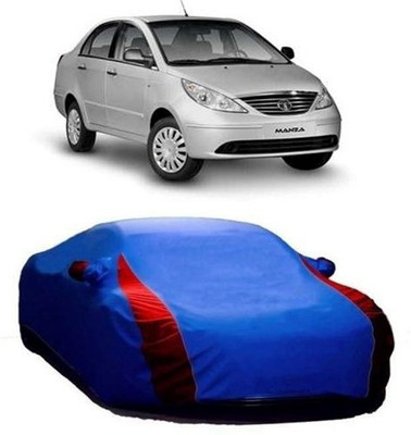 AASDEE Car Cover For Tata Manza (With Mirror Pockets)(Blue)
