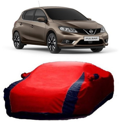 AAMANG Car Cover For Nissan Pulsar (With Mirror Pockets)(Red)