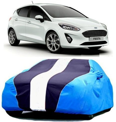AAMANG Car Cover For Ford Fiesta (With Mirror Pockets)(Blue)