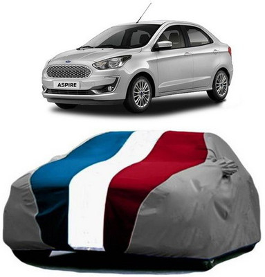 MSR STORE Car Cover For Ford Aspire (With Mirror Pockets)(Red, Blue, Grey)