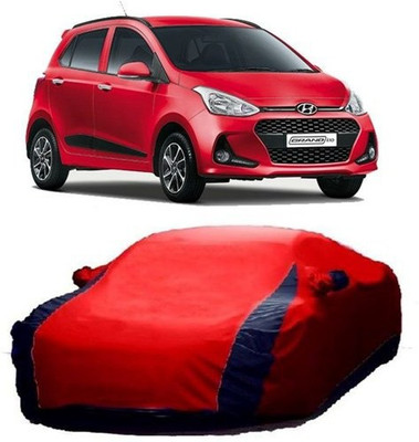 SMR Store Car Cover For Hyundai Grand i10 (With Mirror Pockets)(Red, Blue)