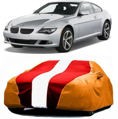 VIRMANG Car Cover For BMW 6 Series (With Mirror Pockets)(Red, Orange)