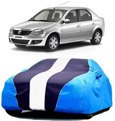 AAMANG Car Cover For Mahindra Logan Edge (With Mirror Pockets)(Blue)