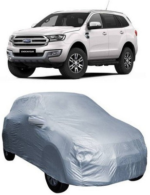 AAMANG Car Cover For Ford Endeavour (With Mirror Pockets)(Silver)